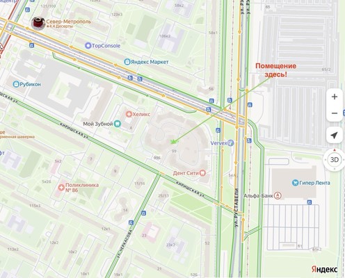 Объект по адресу Санкт-Петербург г, Просвещения пр-кт, д. 99литераа