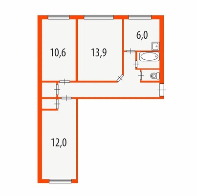 Фото квартиры по адресу Санкт-Петербург г, Металлистов пр-кт, д. 50