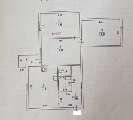 Фото квартиры по адресу Ленинградская, Молодежная ул, 7к1 