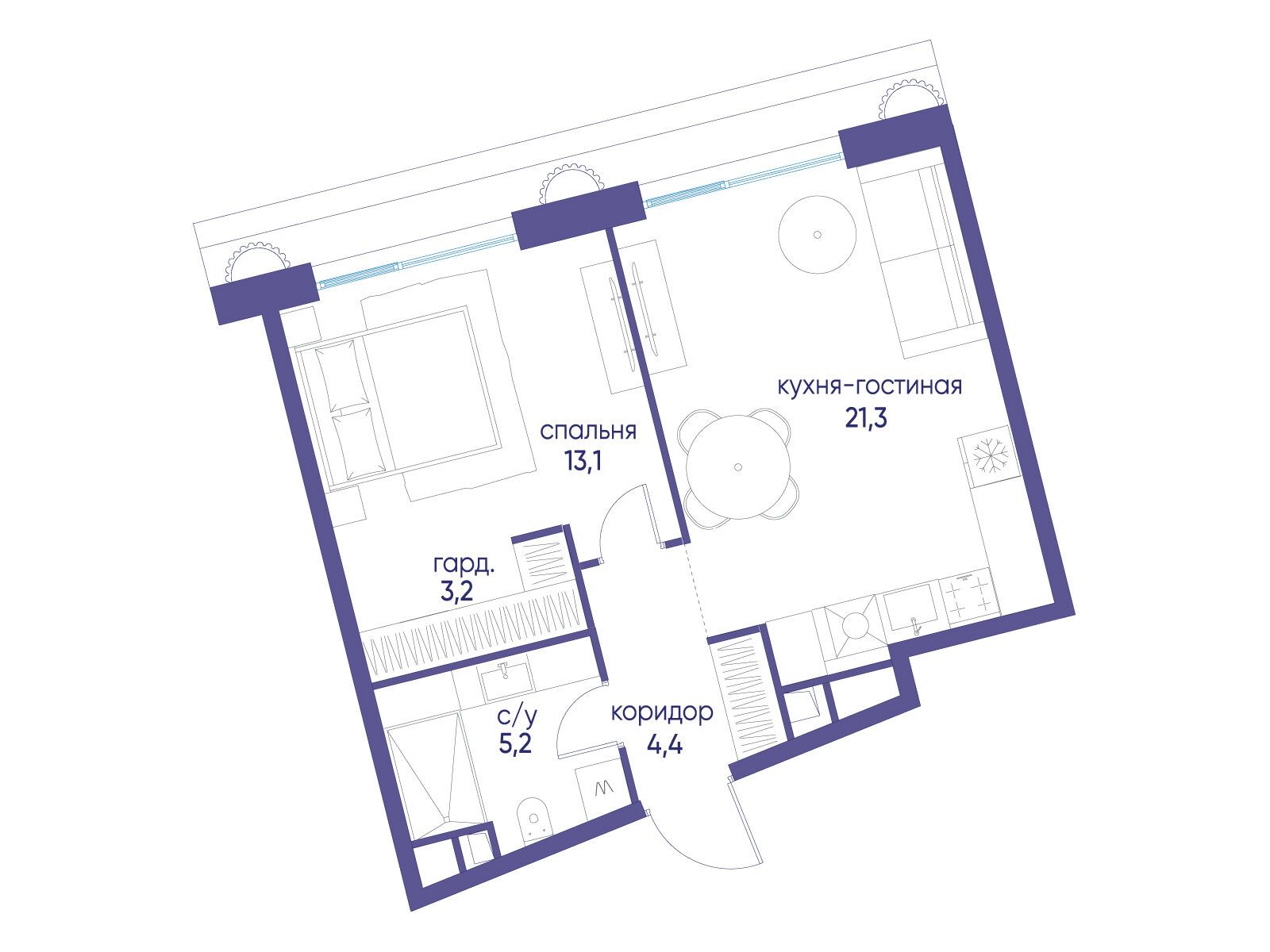 Объект по адресу Москва, улица Нижние Мнёвники, ЖК «Остров», 7-й квартал, к7 