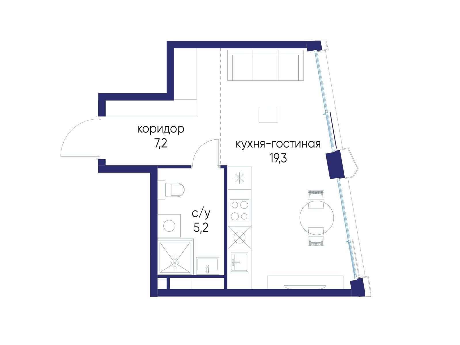 Фото квартиры по адресу Москва, ул. Нижние Мнёвники, земельный участок 62В, корпус 6 