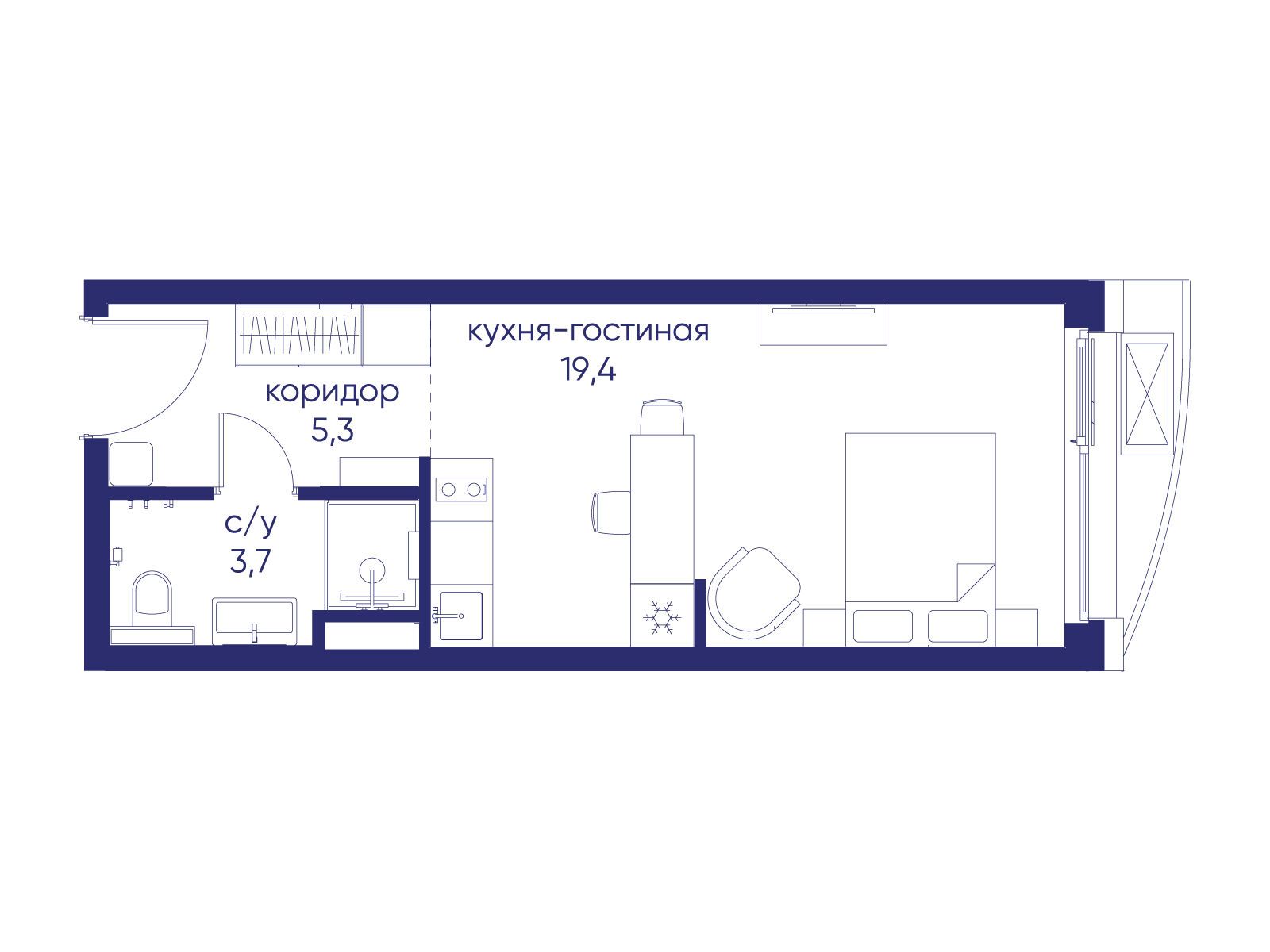 Фото квартиры по адресу Москва, ул. Нижние Мнёвники, земельный участок 62В, корпус 1 