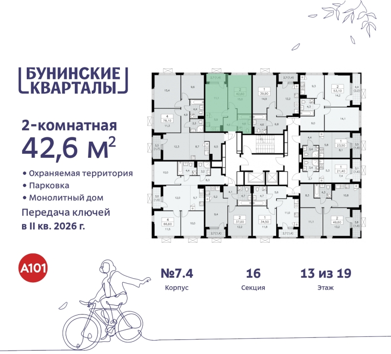 Объект по адресу Москва г, Сосенское п, Куприна пр-кт, д. 2