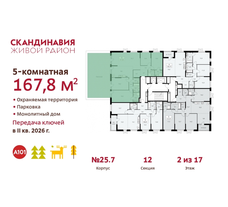 Объект по адресу Москва г, Сосенское п, Скандинавский б-р, д. 25