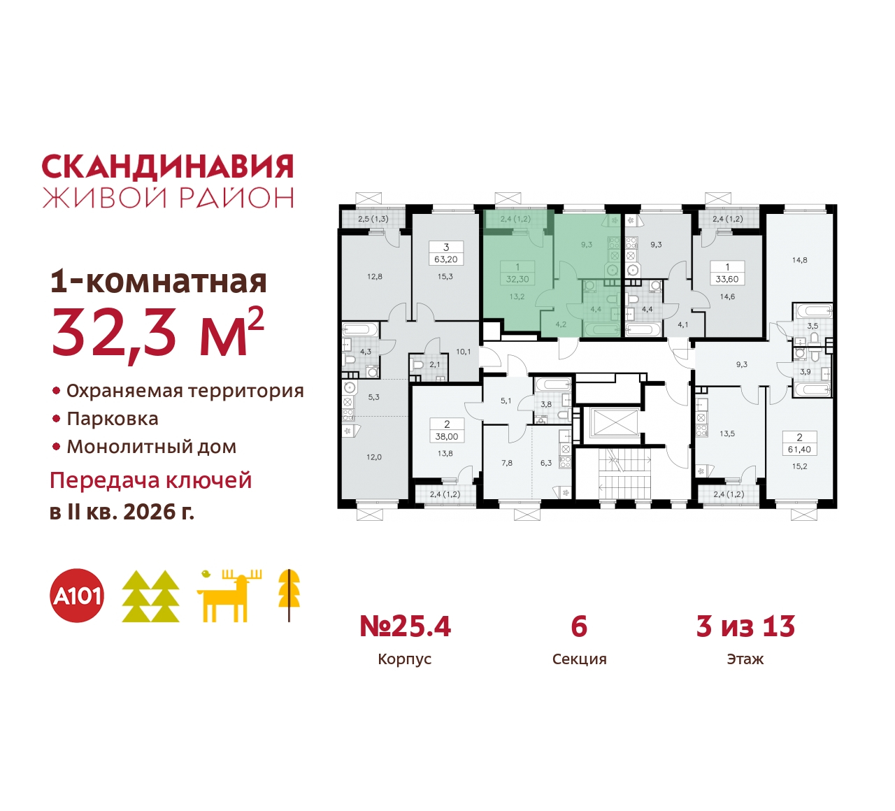 Объект по адресу Москва г, Сосенское п, Скандинавский б-р, д. 25