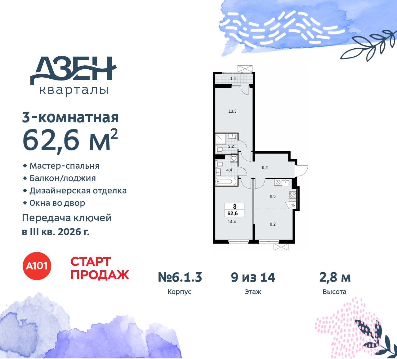 Объект по адресу Москва, Дзен-кварталы, 2.1 
