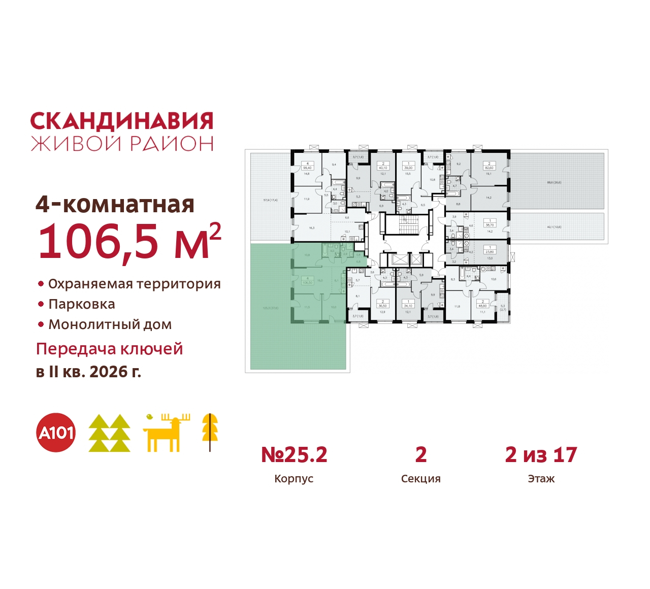 Объект по адресу Москва г, Сосенское п, Скандинавский б-р, д. 25