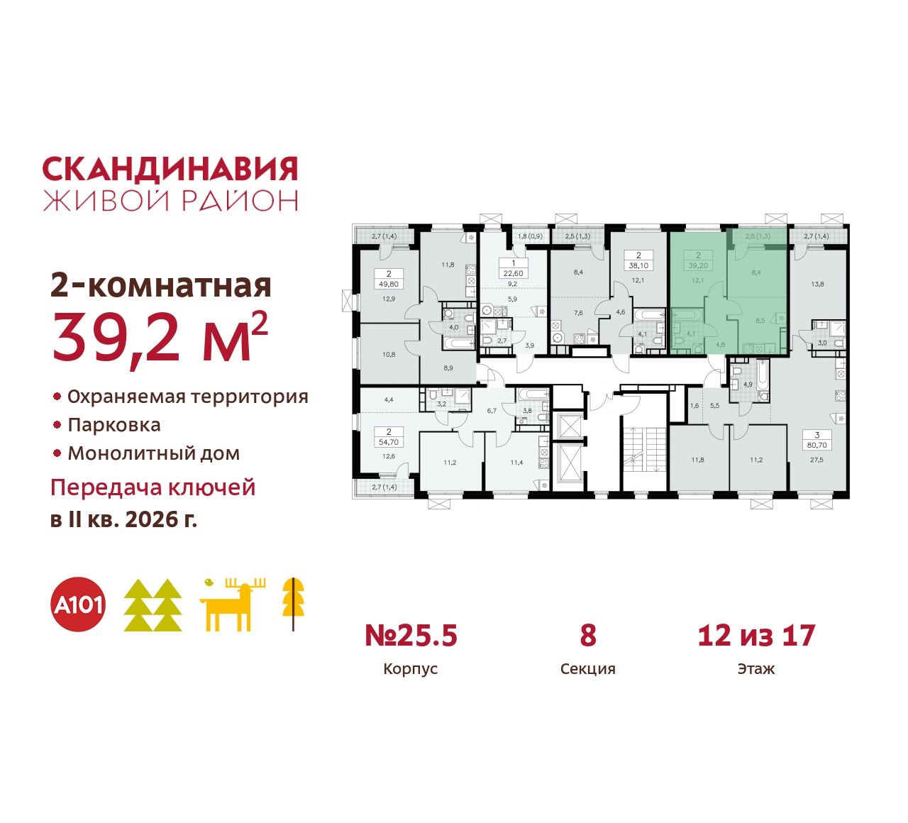 Объект по адресу Москва г, Сосенское п, Скандинавский б-р, д. 25