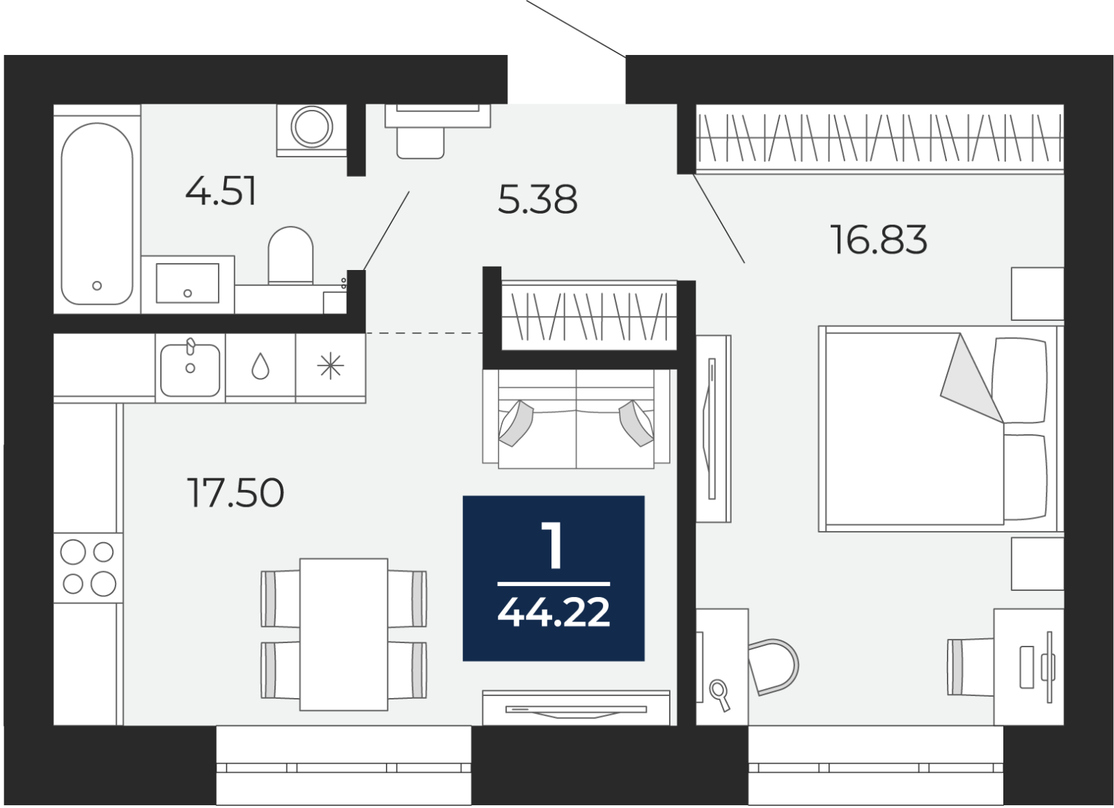 Объект по адресу Москва, микрорайон Славянский, 6/2 