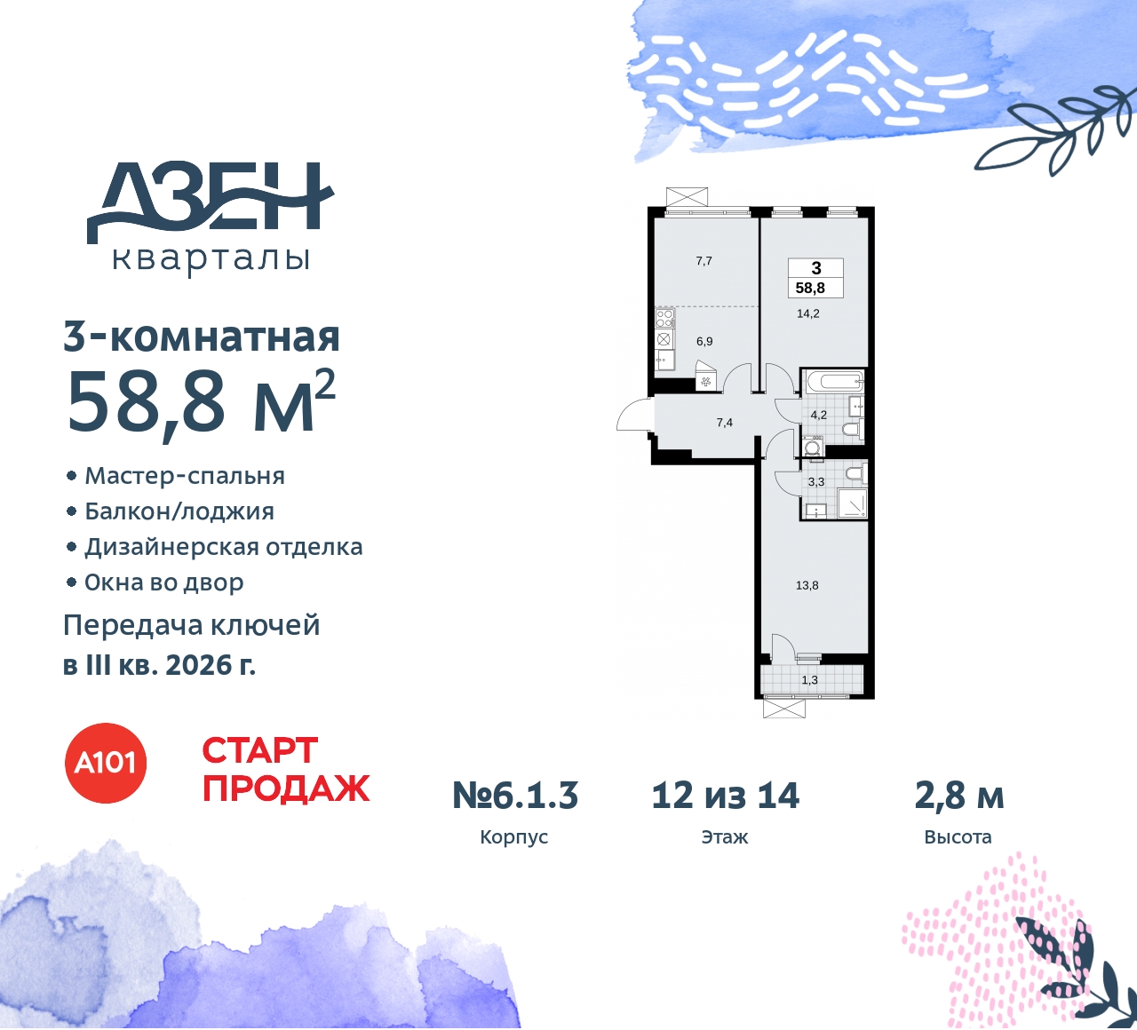 Объект по адресу Москва, Дзен-кварталы, 2.1 