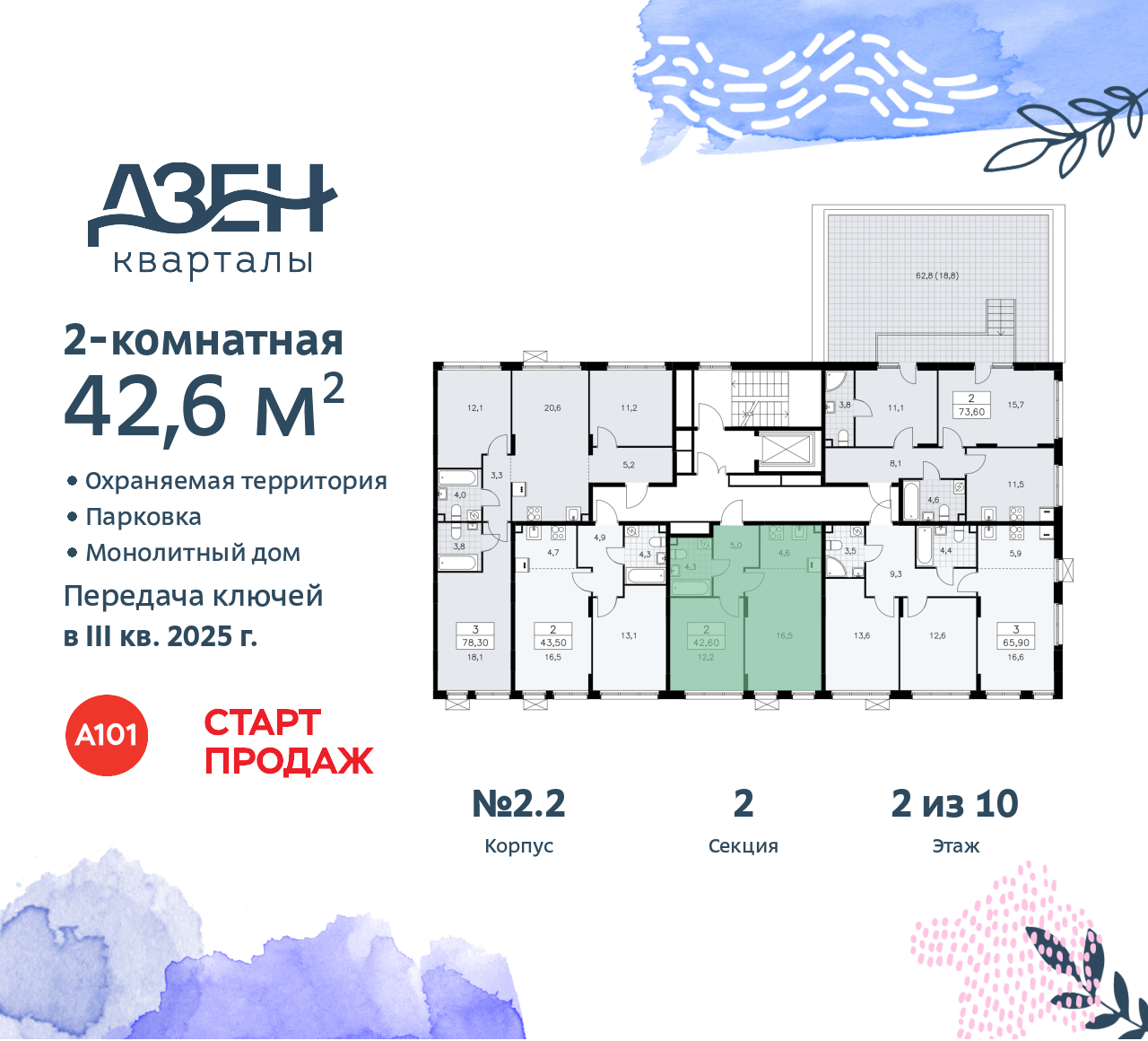 Объект по адресу Москва, Дзен-кварталы, 2.1 