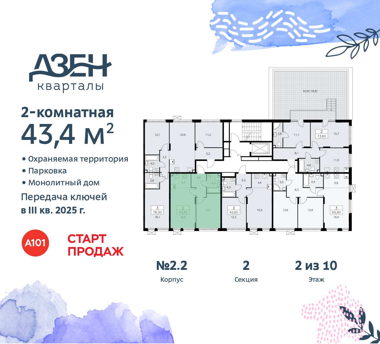 Объект по адресу Москва, Дзен-кварталы, 2.1 