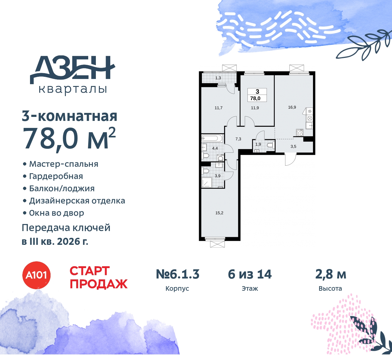 Объект по адресу Москва, Дзен-кварталы, 2.1 