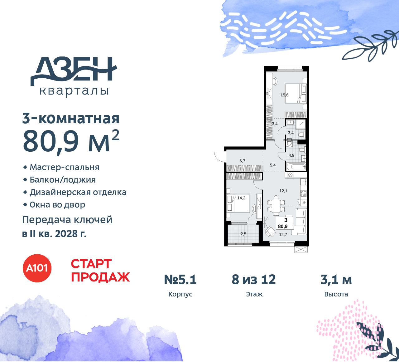 Объект по адресу Москва, Дзен-кварталы, 2.1 