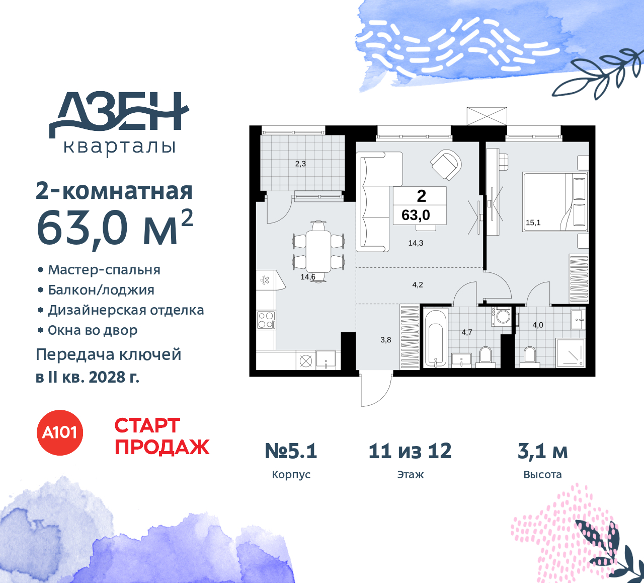 Объект по адресу Москва, Дзен-кварталы, 2.1 