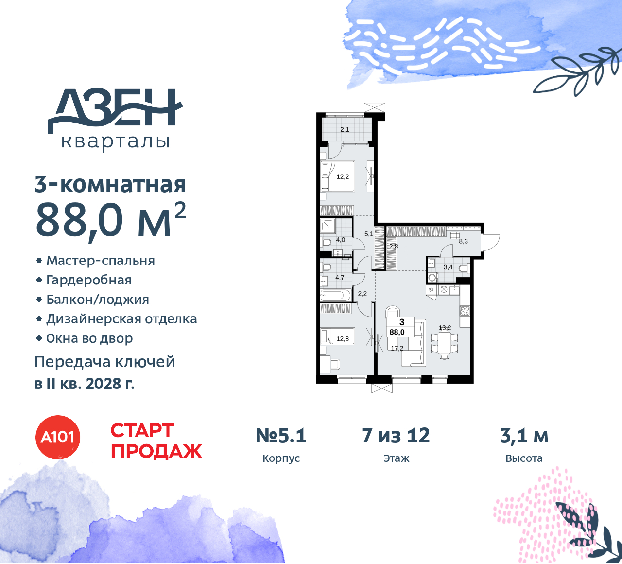 Объект по адресу Москва, Дзен-кварталы, 2.1 