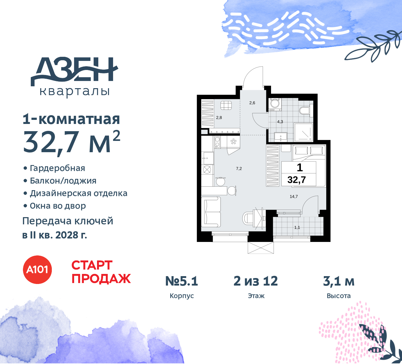 Объект по адресу Москва, Дзен-кварталы, 2.1 