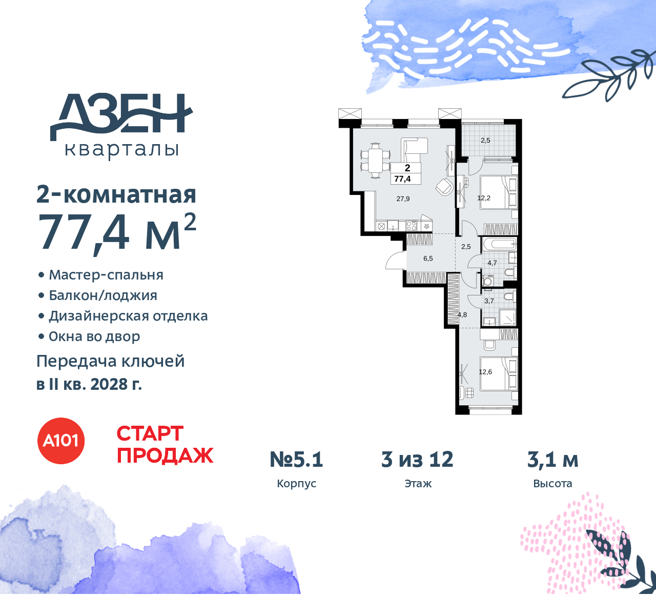 Объект по адресу Москва, Дзен-кварталы, 2.1 