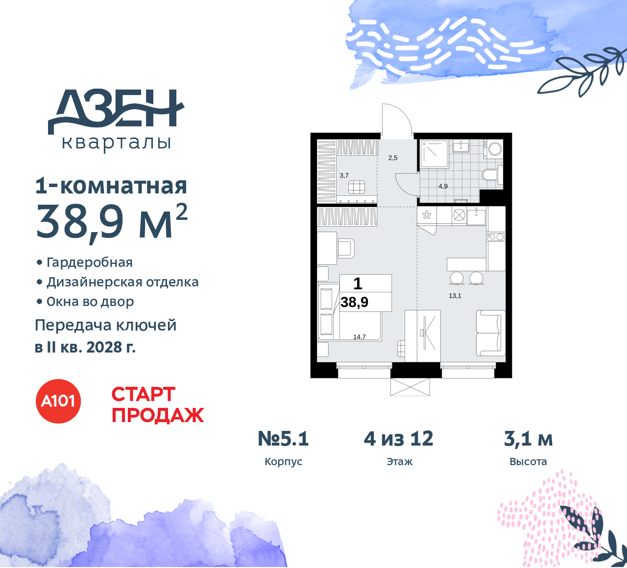 Объект по адресу Москва, Дзен-кварталы, 2.1 