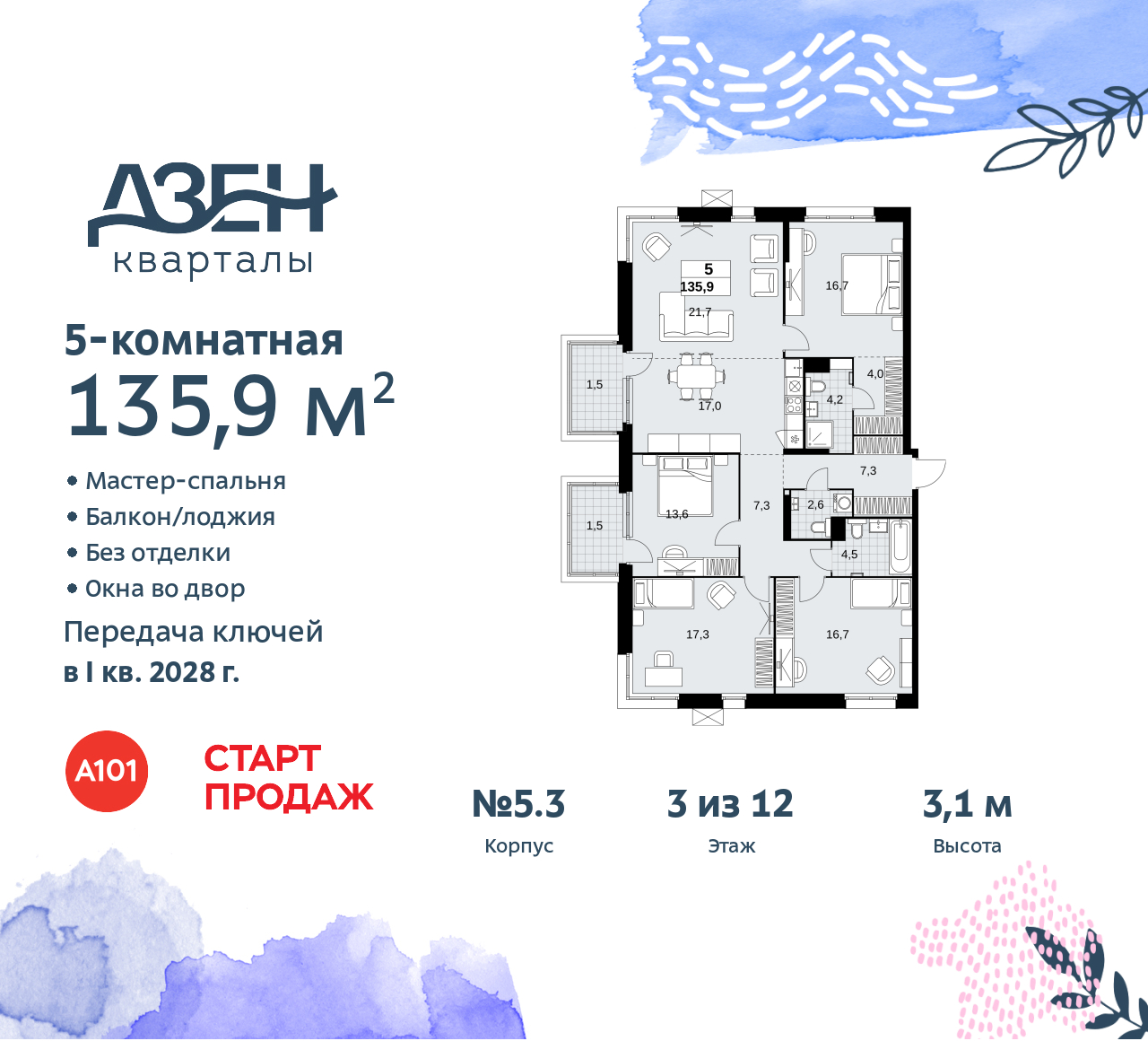 Объект по адресу Москва, Дзен-кварталы, 2.1 