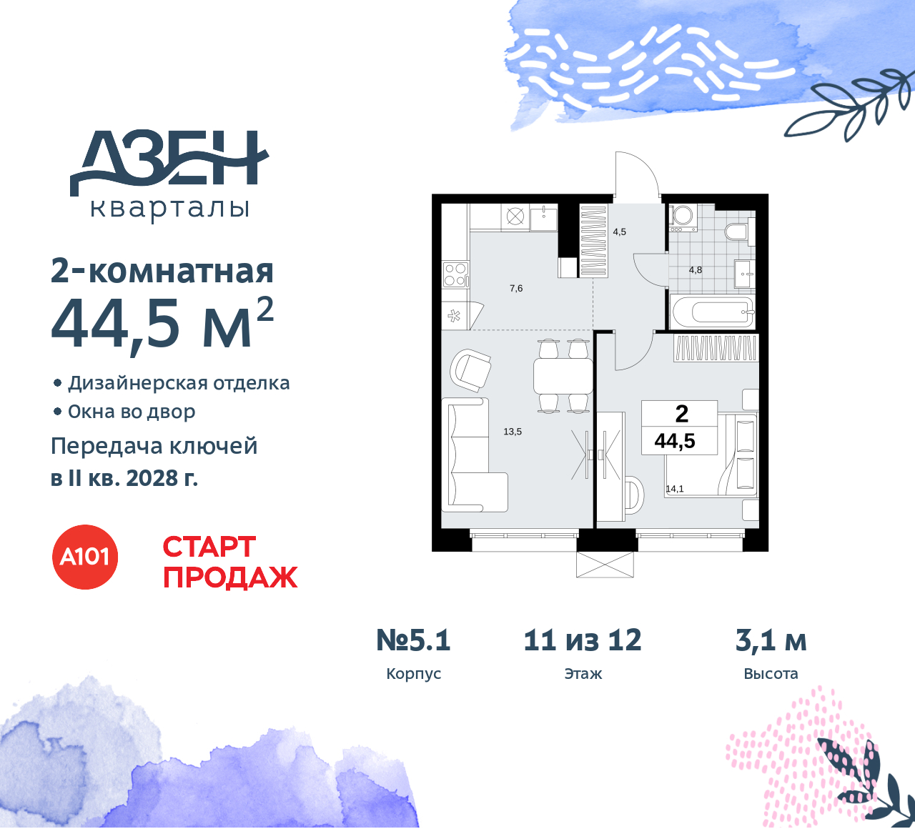 Объект по адресу Москва, Дзен-кварталы, 2.1 
