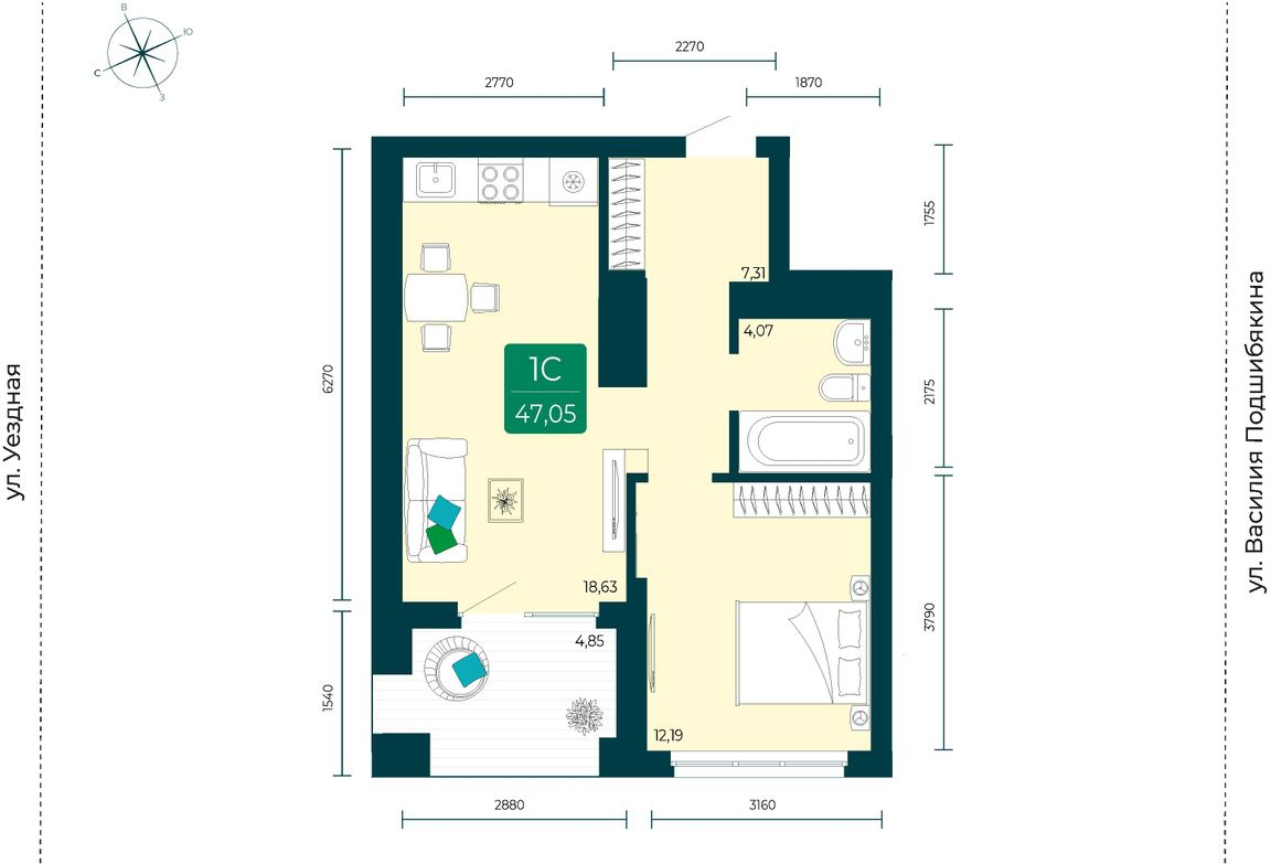 Объект по адресу Москва, Василия Подшибякина, 7 