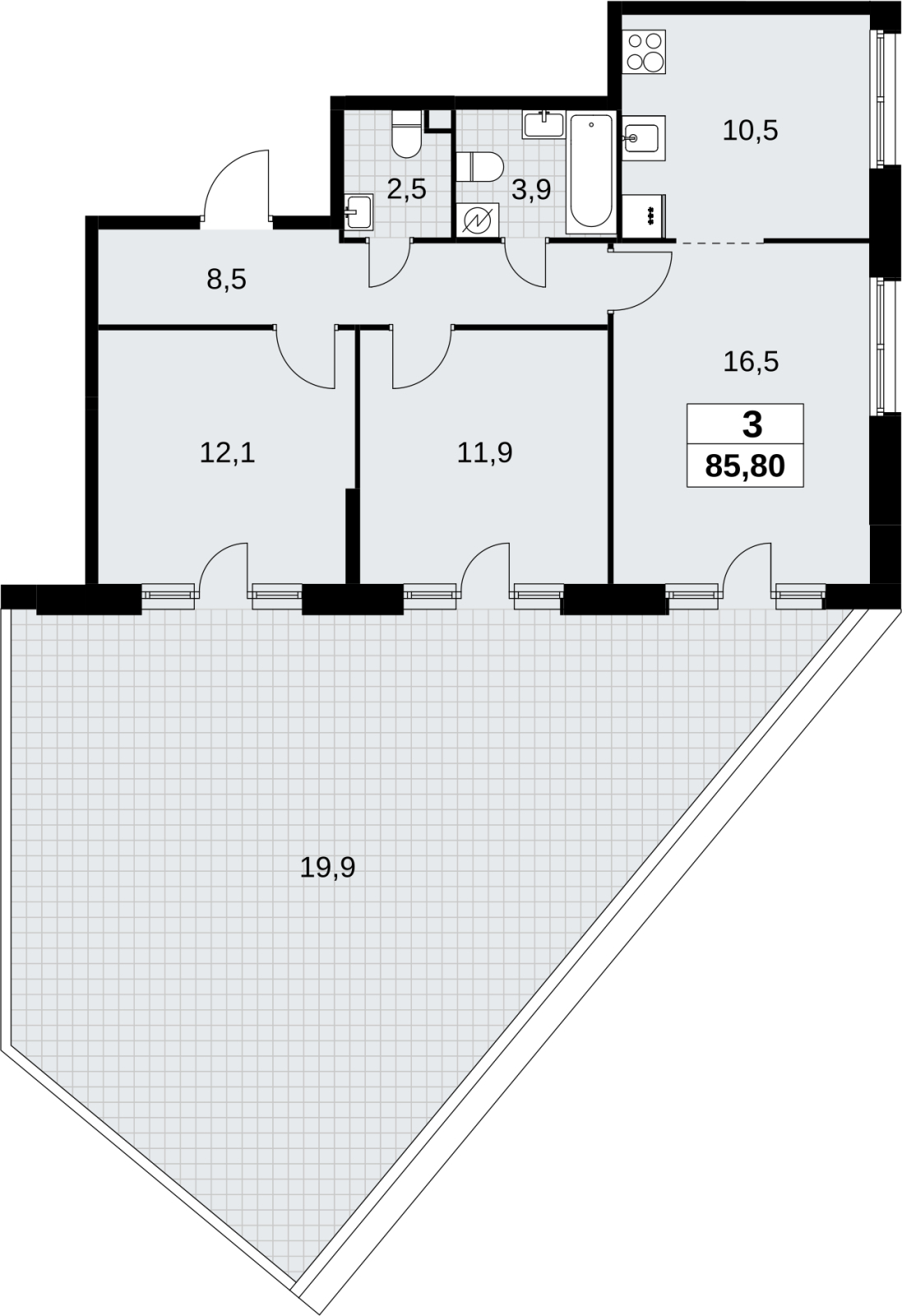 Объект по адресу Москва, квартал 32, 14 