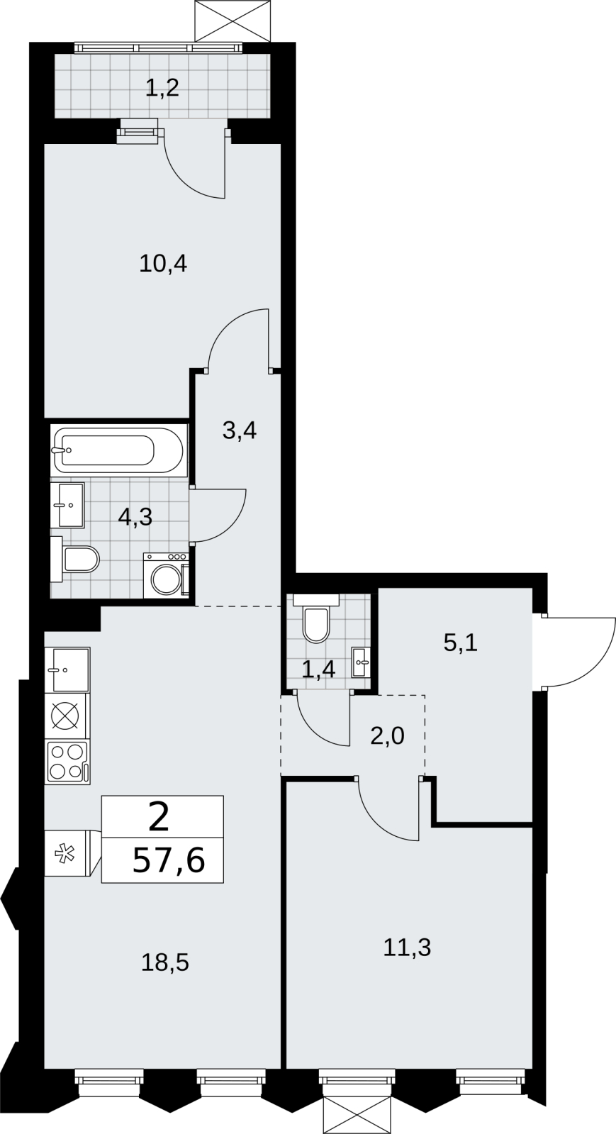Объект по адресу Москва г, Десеновское п, Мостовая ул, д. 5