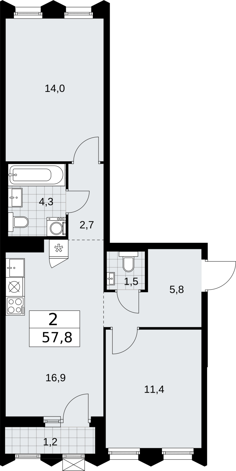 Объект по адресу Москва г, Десеновское п, Мостовая ул, д. 5