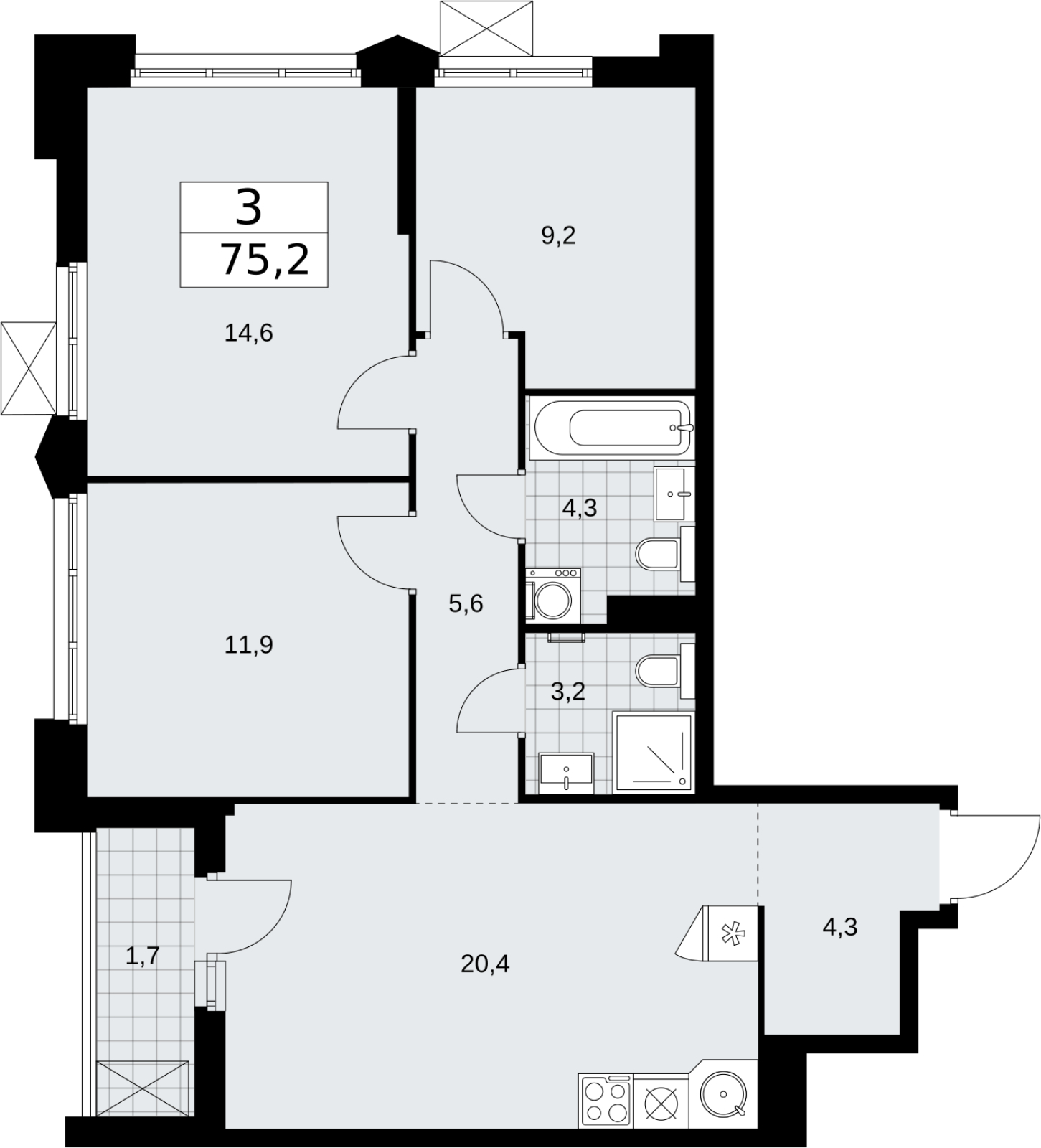 Объект по адресу Москва г, Десеновское п, Мостовая ул, д. 5