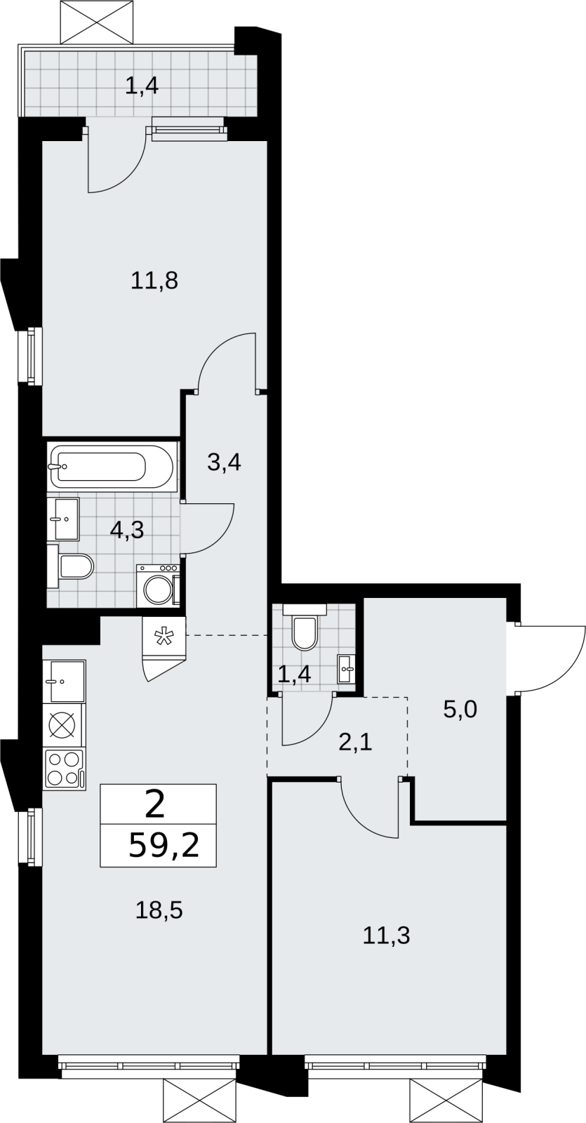 Объект по адресу Москва г, Десеновское п, Мостовая ул, д. 5