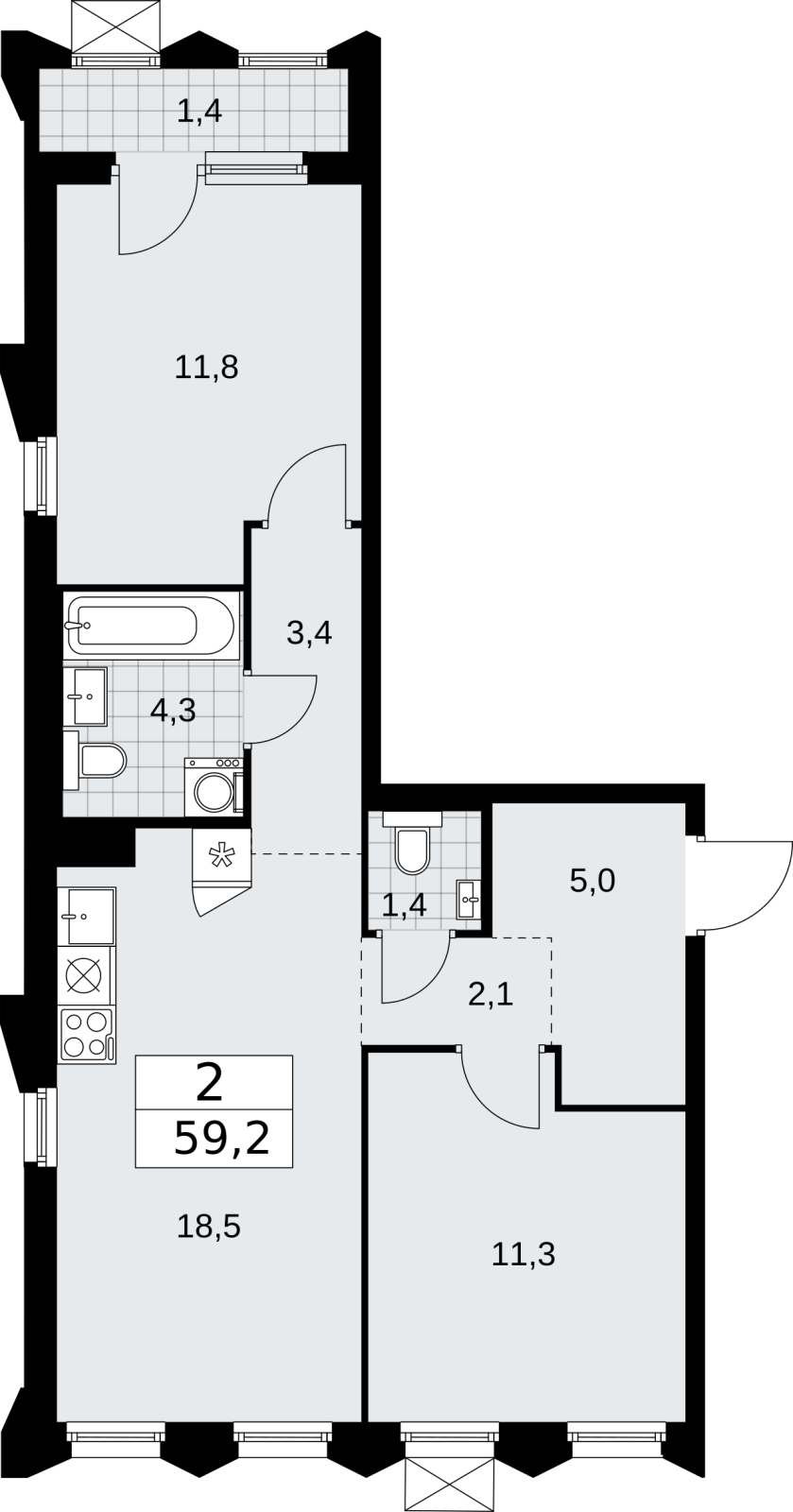 Объект по адресу Москва г, Десеновское п, Мостовая ул, д. 5