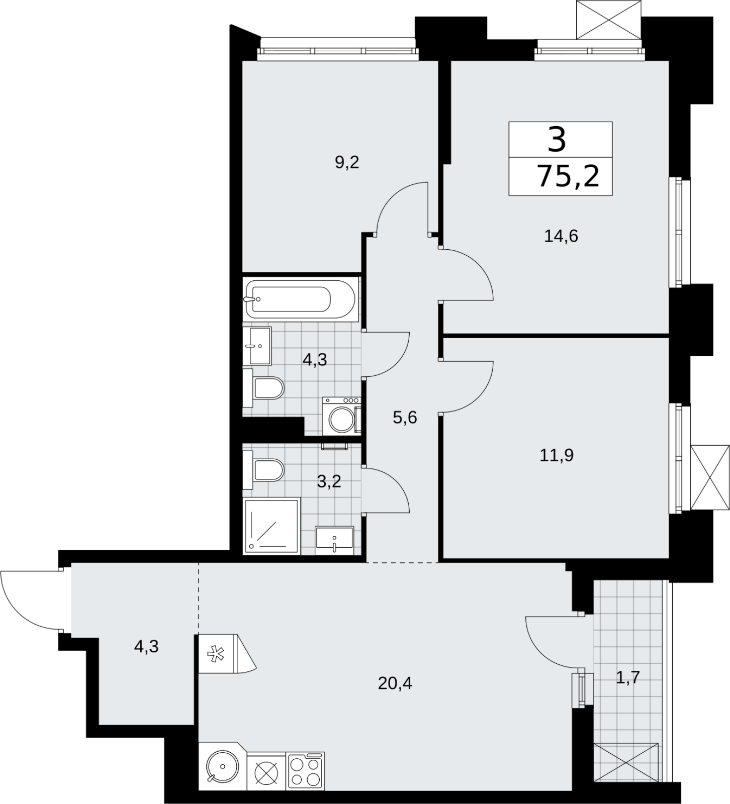 Объект по адресу Москва г, Десеновское п, Мостовая ул, д. 5