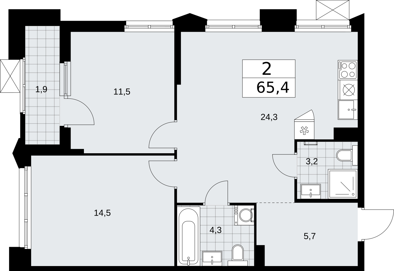 Объект по адресу Москва г, Десеновское п, Мостовая ул, д. 5