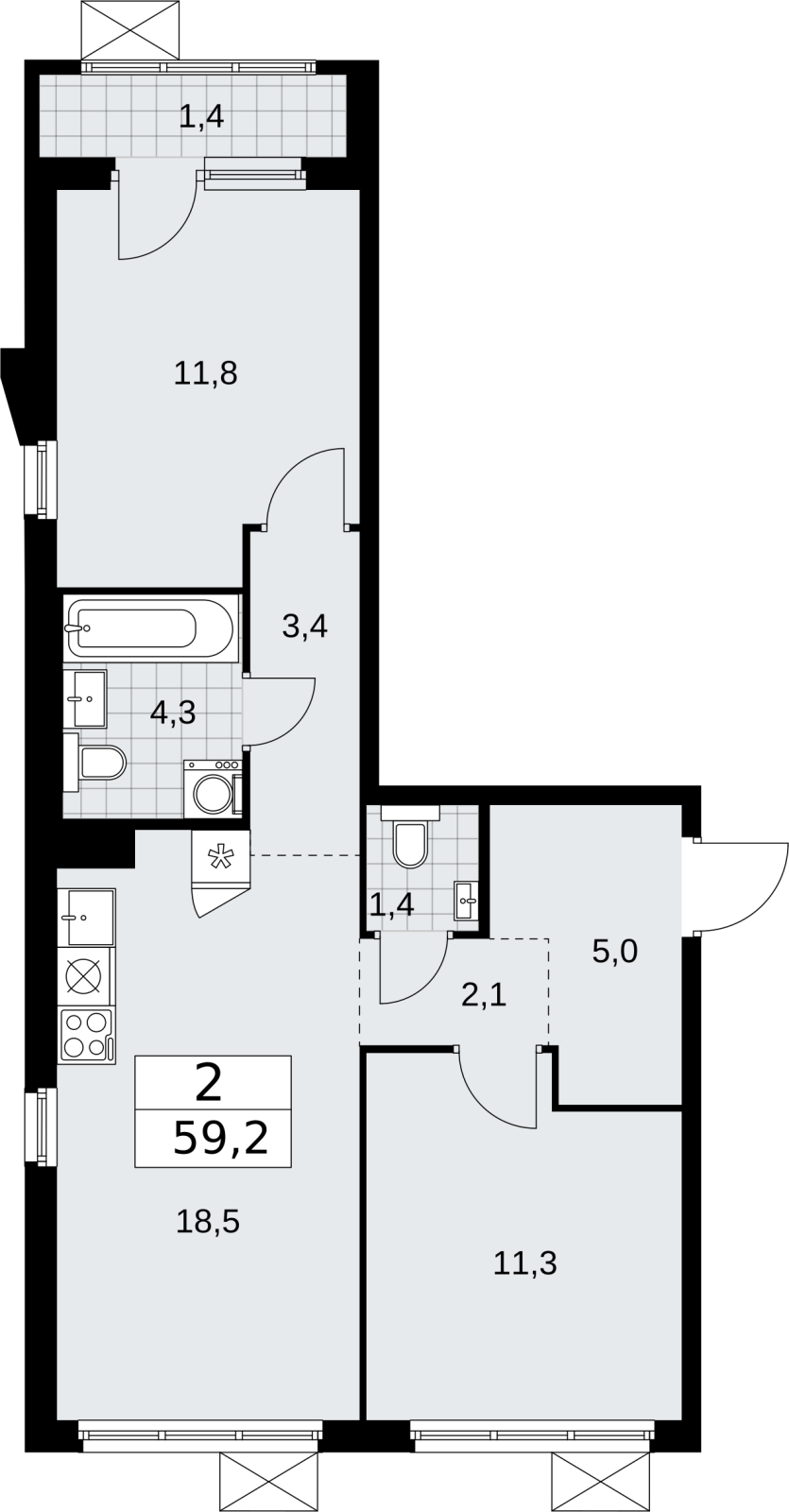 Объект по адресу Москва г, Десеновское п, Мостовая ул, д. 5