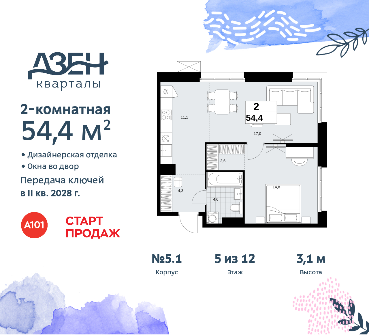 Объект по адресу Москва, Дзен-кварталы, 2.1 