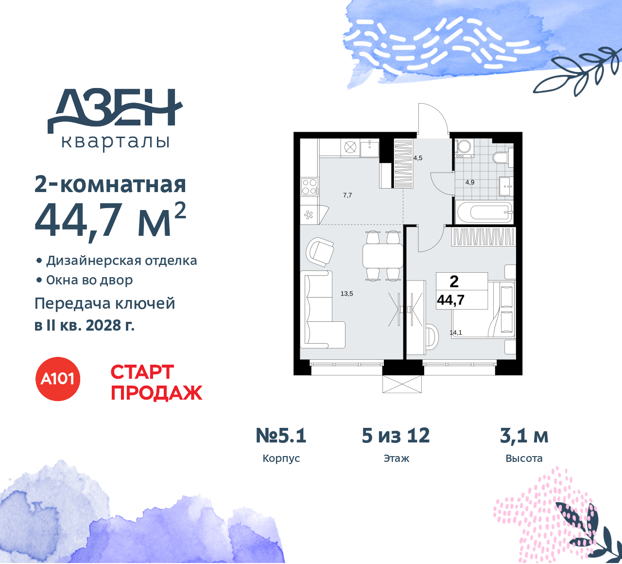 Объект по адресу Москва, Дзен-кварталы, 2.1 