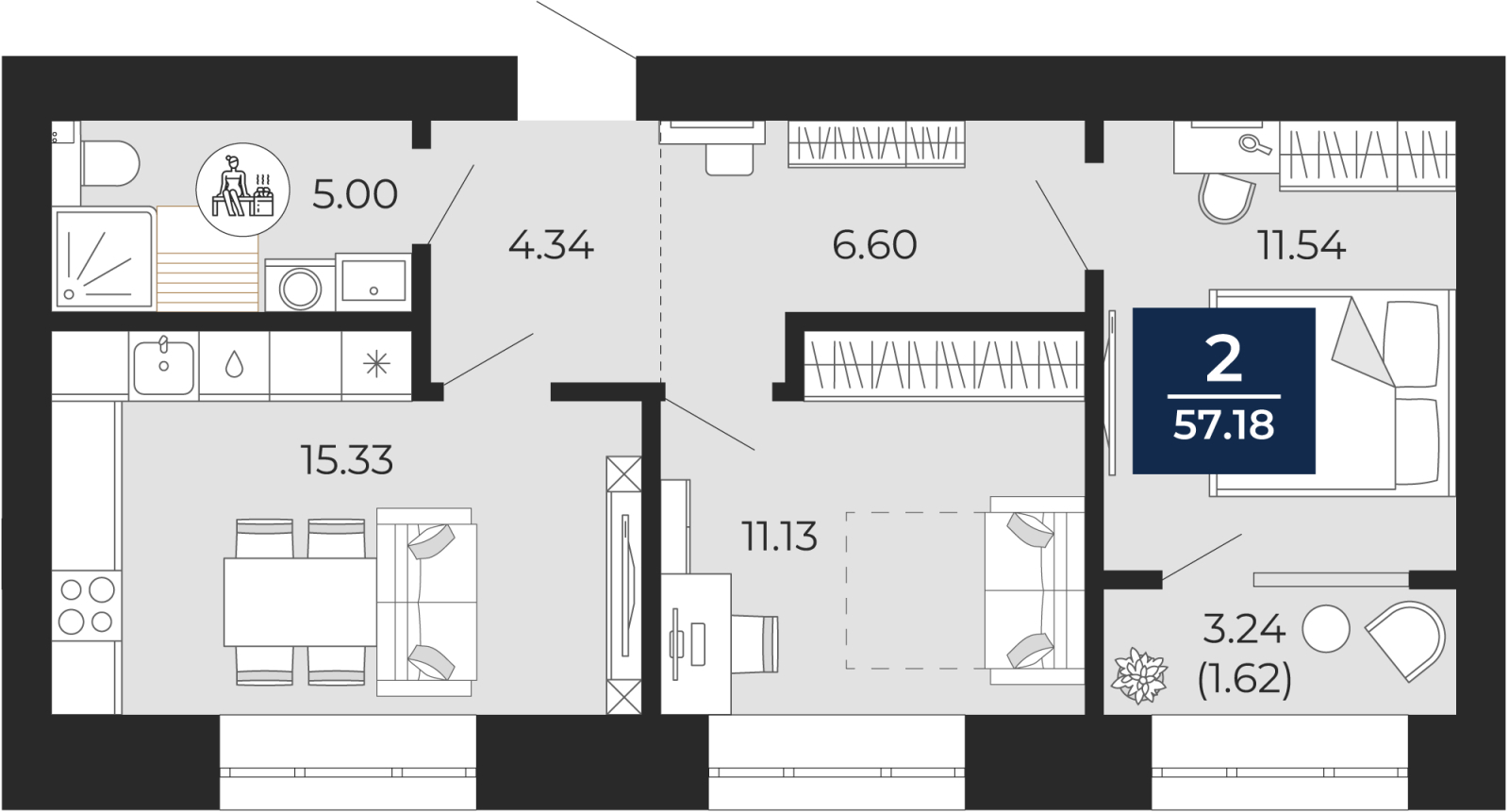 Объект по адресу Москва, микрорайон Славянский, 6/2 