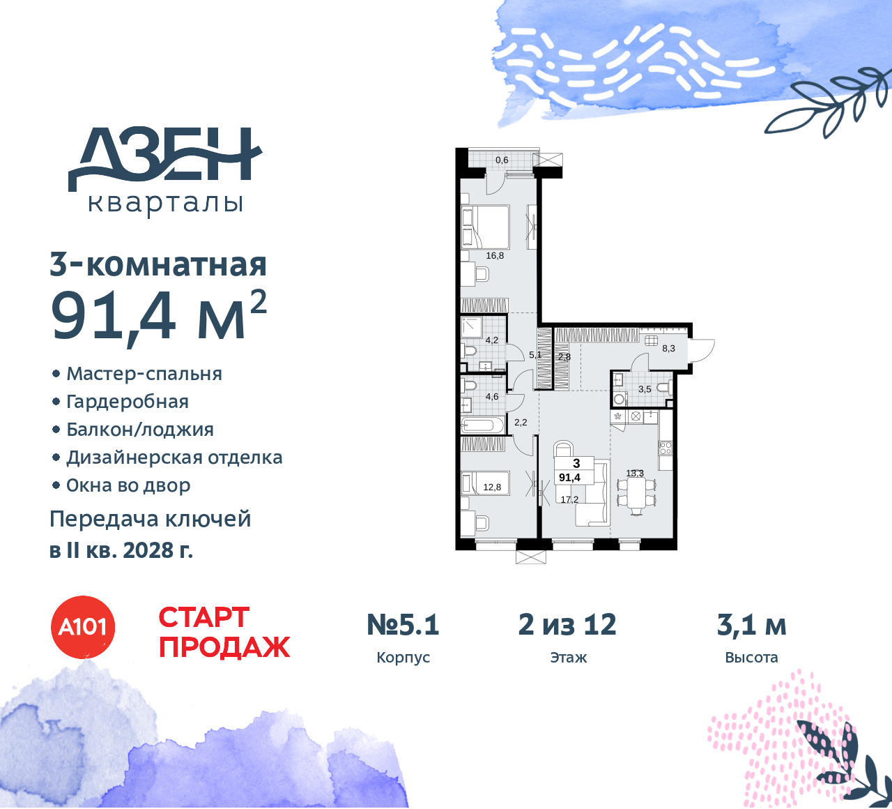 Объект по адресу Москва, Дзен-кварталы, 2.1 