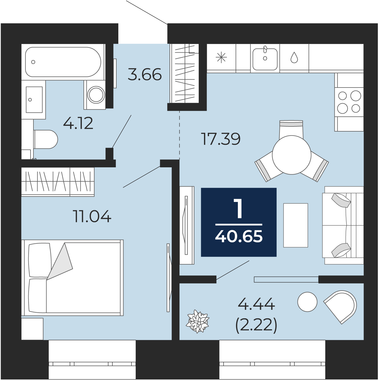 Объект по адресу Москва, микрорайон Славянский, 6/2 