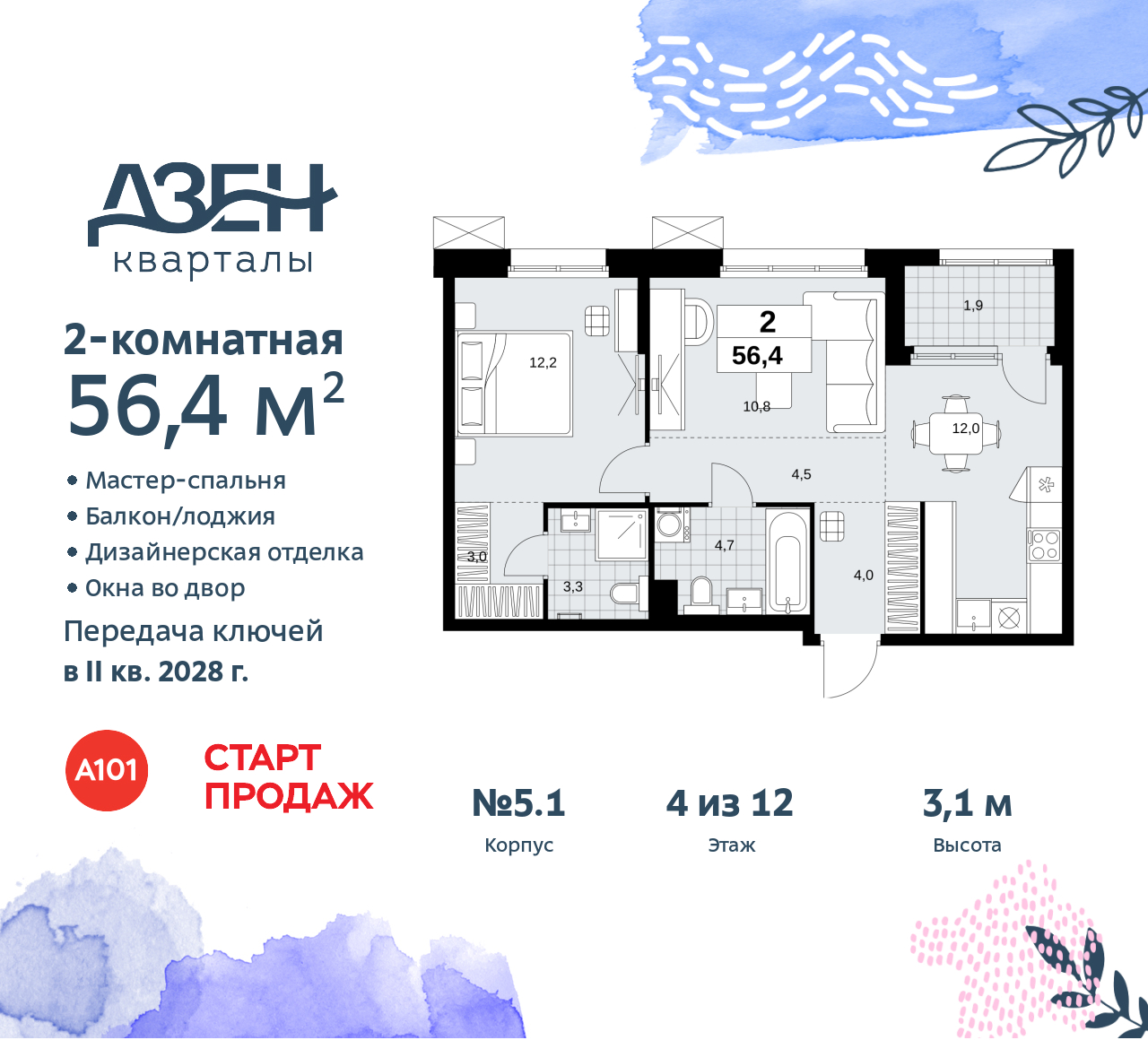 Объект по адресу Москва, Дзен-кварталы, 2.1 