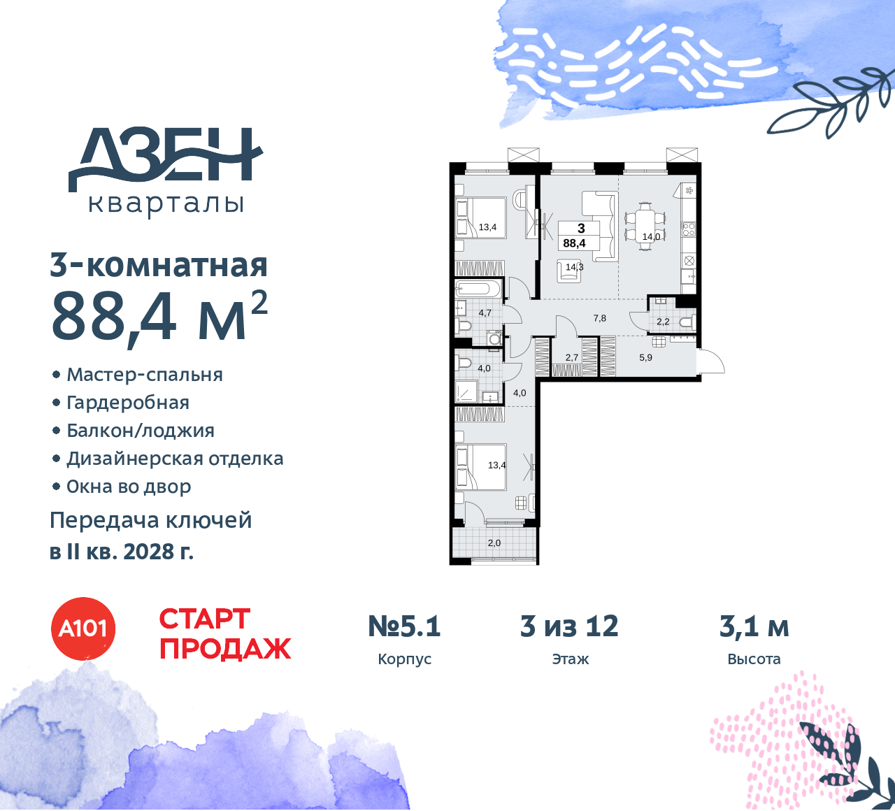 Объект по адресу Москва, Дзен-кварталы, 2.1 