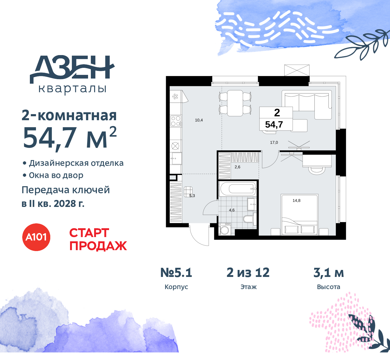 Объект по адресу Москва, Дзен-кварталы, 2.1 