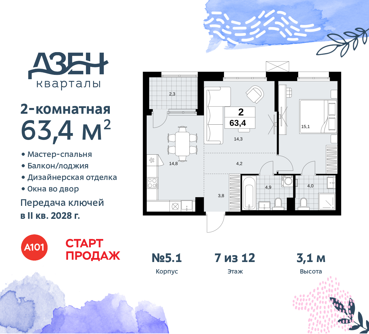 Объект по адресу Москва, Дзен-кварталы, 2.1 