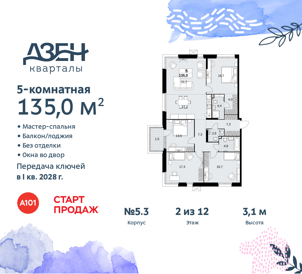 Объект по адресу Москва, Дзен-кварталы, 2.1 