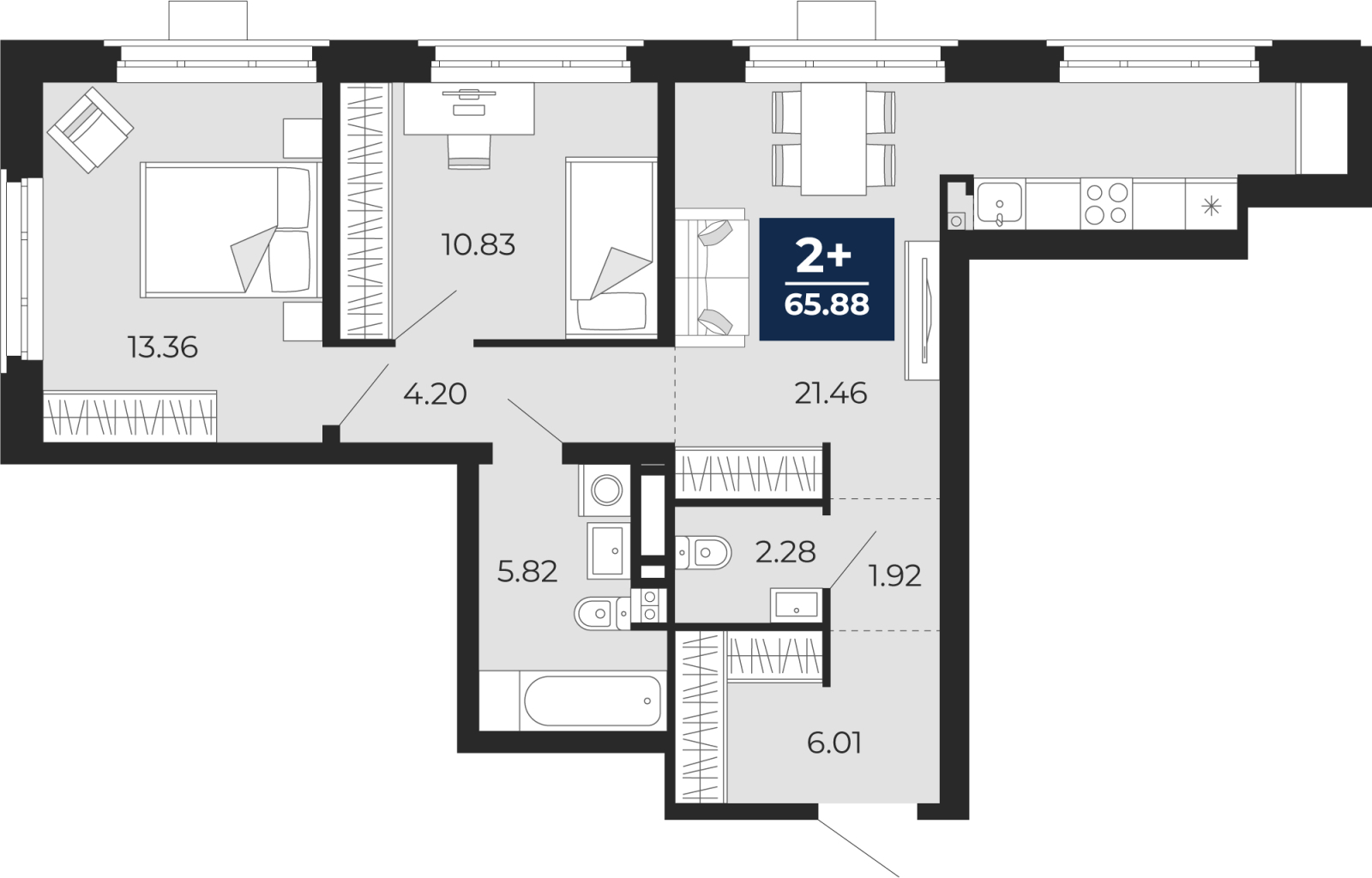 Объект по адресу Тюменская обл, Пожарных и спасателей ул, д. 5