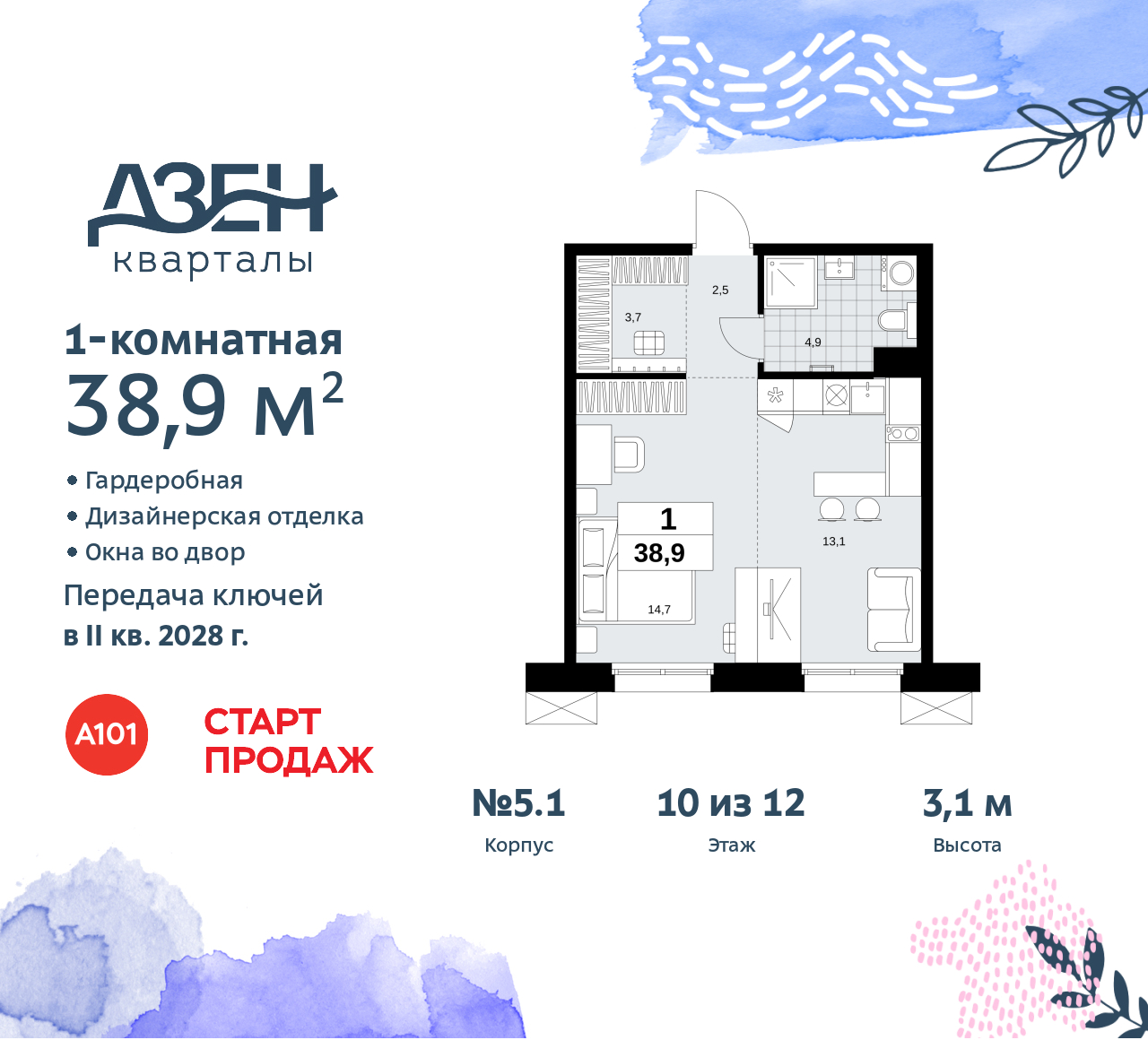 Объект по адресу Москва, Дзен-кварталы, 2.1 