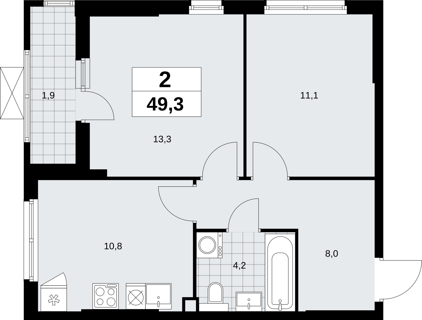 Объект по адресу Москва г, Сосенское п, Куприна пр-кт, д. 2