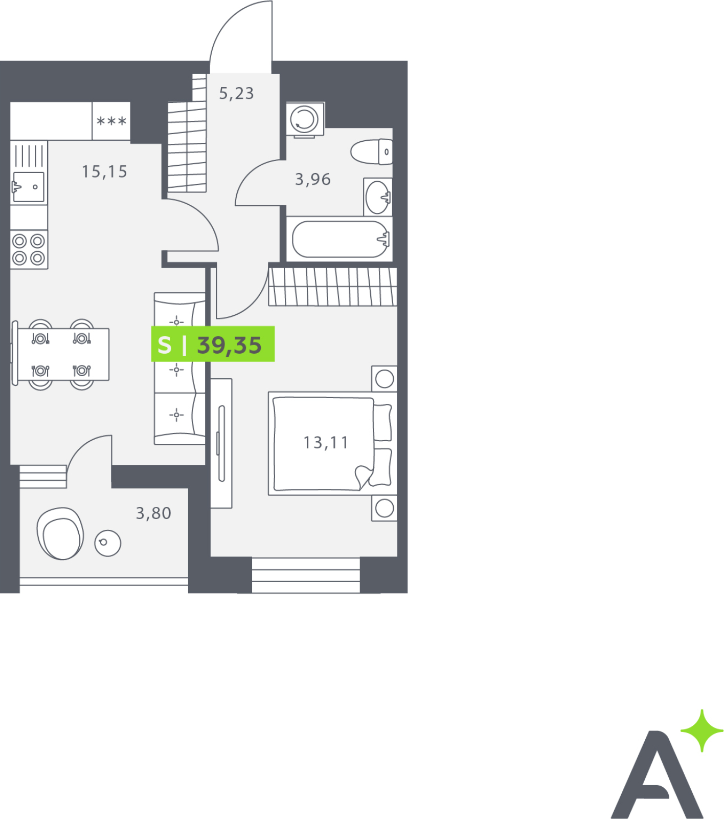 Объект по адресу Ленинградская обл, Всеволожский р-н, Янино-1 гп, Мельничный пер, д. 1