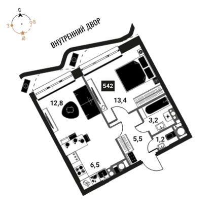 Объект по адресу Москва г, Семеновская наб, д. 2